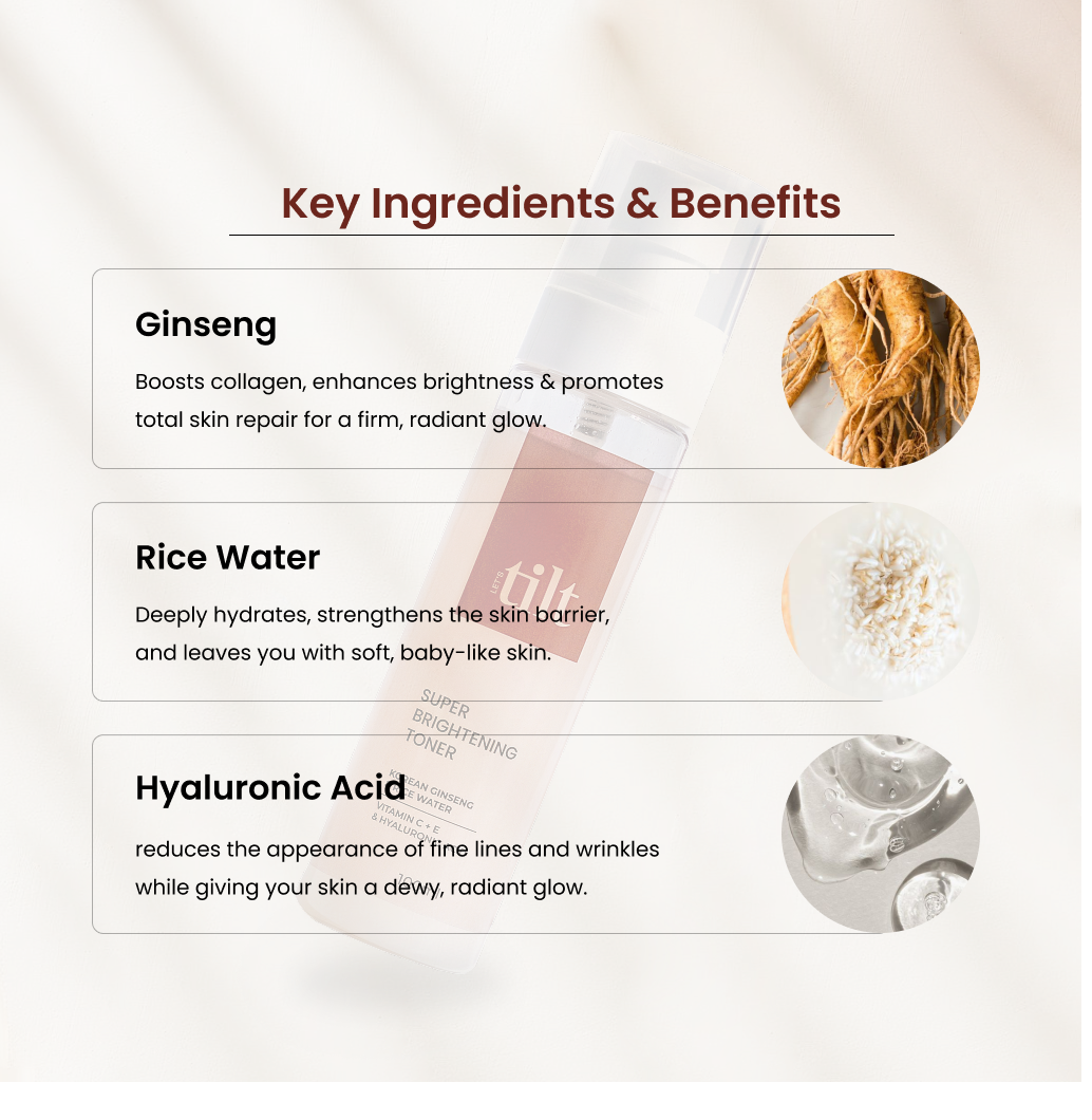 Tilt Toner — key ingredients and benefits